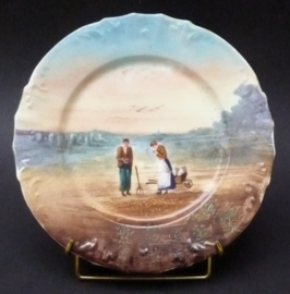 Limoges porseleinen sierbord Frans Landleven