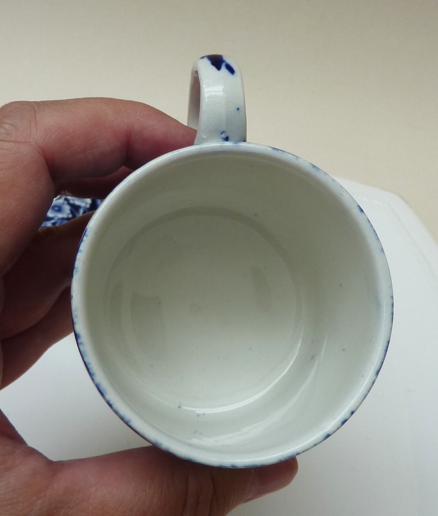 Burleigh Pottery Blue Calico kop met schotel