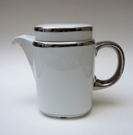 Seltmann Weiden Atlantik white and silver coffee pot