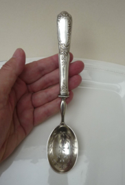 Antique French silver plated wet fruit spoon