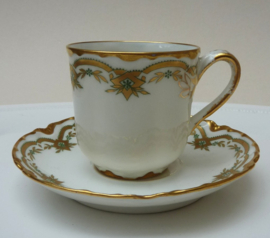 Frank Haviland Limoges Belle Epoque demitasse cups
