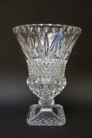 Vintage cut crystal vase