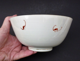Antique Chinese Early Republic bowl with wise man