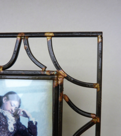 Art Deco wrought iron picture frame