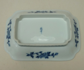 Japanese blue white rectangular bowl