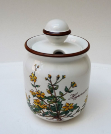 Villeroy Boch Botanica lidded mustard jar Hypernicum