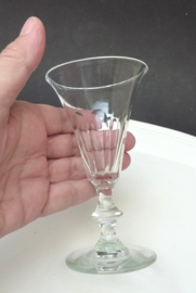 Wijnglazen enkele platte knoop 19e eeuw