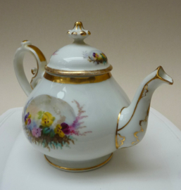 Biedermeier porseleinen theepot