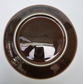 Pillivuyt porcelain lunch plate Grain brown