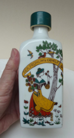 Four seasons porcelain schnapps bottle and cups Altenkunststadt Bavaria