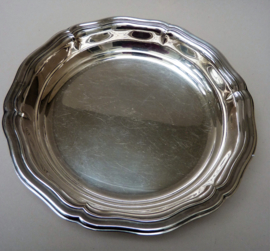 Round silver plated bread basket