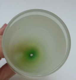 Mid Century multi color satinated prosecco flute glasses