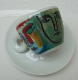 Illy Collection 1993 Sandro Chia Facce Italiane espresso cup 1588