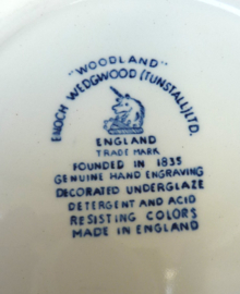 Enoch Wedgwood Tunstall Woodland blue dessert plates