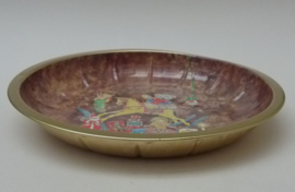 Vintage blikken kerstschaal