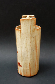 Japanese Studio Pottery Ikebana vase signed