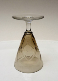 Kristalunie Art Deco wijnglazen Halma