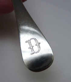 Christofle Baguette verzilverde dinervork 20,3 cm monogram D