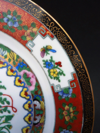 Chinees Rose Medallion bord 1970 Culturele revolutie