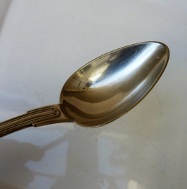 Henniger Berlin antique Augsburger Faden silver plated dessert spoons