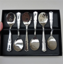 French Inox stainless steel ice cream spoons