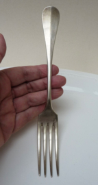 Christofle Baguette verzilverde dinervork 21 cm monogram