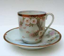 Eades Japans Early Showa porseleinen demitasse kop met schotel