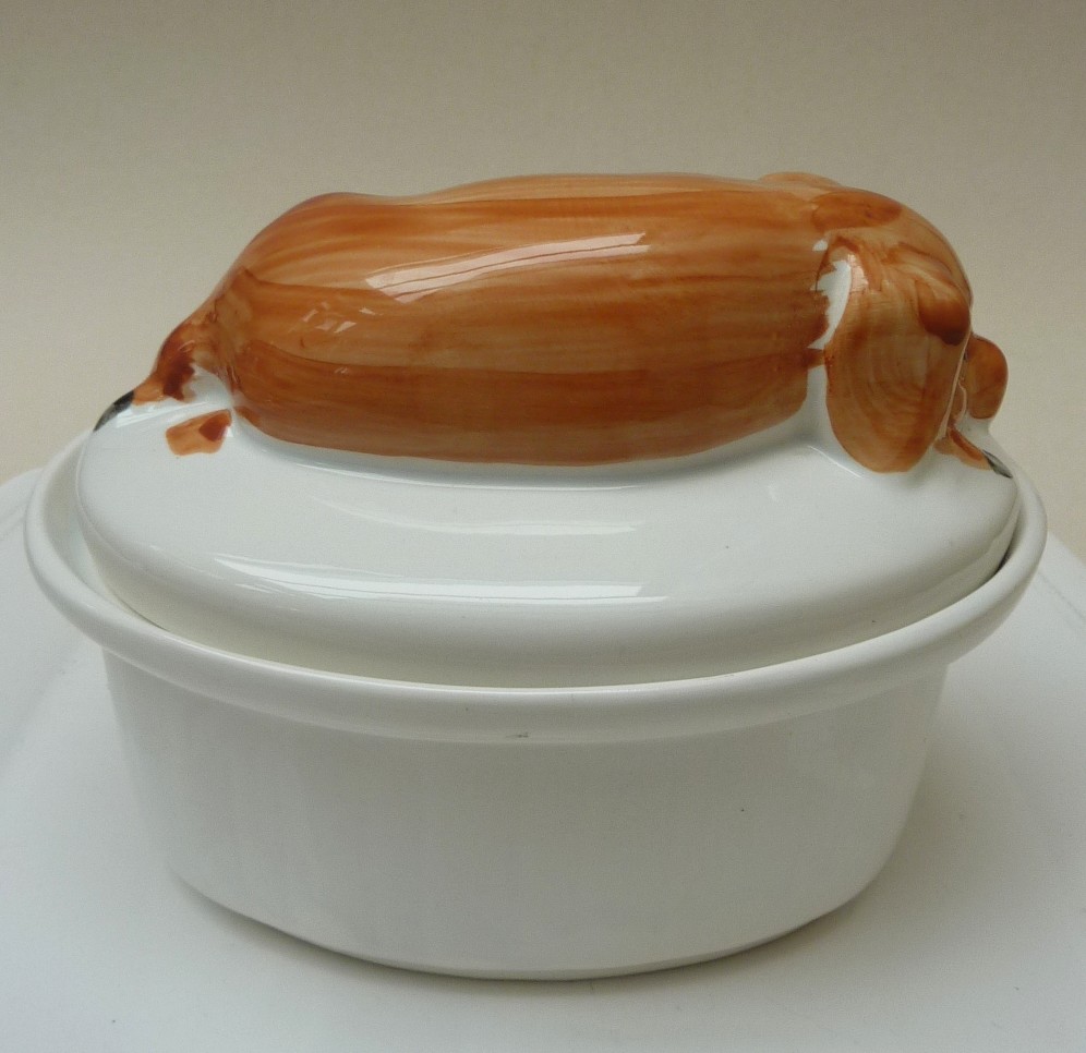 Faience Pig pate tureen