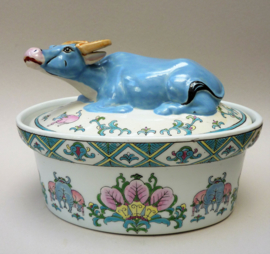 Chinese porcelain water buffalo tureen