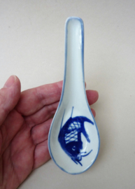 Chinese porcelain Koi fish spoon