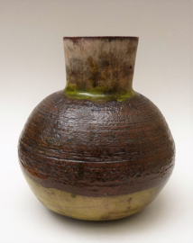 Studio Pottery Ikebana vaas Japanse stijl gesigneerd