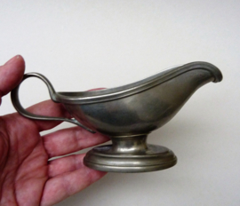 Antique nickel silver sauce bowl