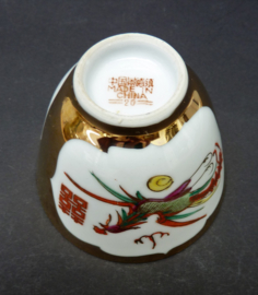 Vintage Chinees Jingdezhen porseleinen phoenix dragon theekom