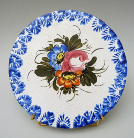 Faience pottery trivet double side decoration