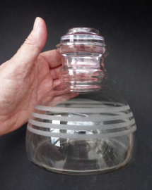 Art Deco clear glass decanter
