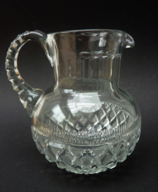 Cut crystal whisky water pitcher