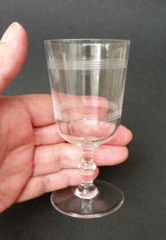 Leerdam wine glasses guilloche etched