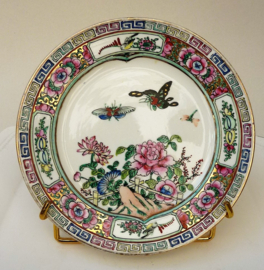 Rose Medallion porcelain plate