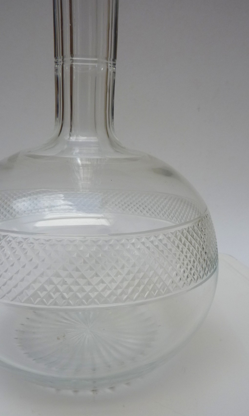 Victorian shaft and globe decanter