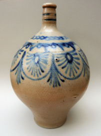 French Alsace stoneware jug 19th century