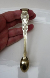 William Page Birmingham silver plated sugar tongs 19th century