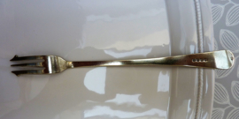 Victorian silver plated pickle fork