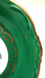Mitterteich Mid Century green Dresden style breakfast set