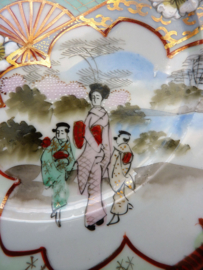 Japanese Early Showa Kutani porcelain plate