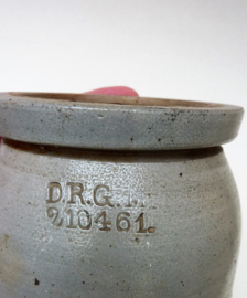 Antique German salt glazed stoneware crock