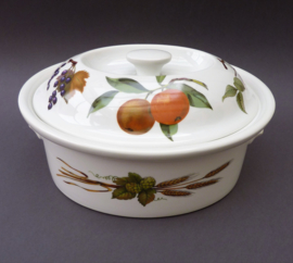 Royal Worcester Evesham M aspergeschaal met deksel