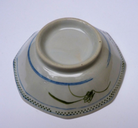 Chinese porcelain bowl green blue pink decoration