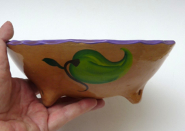 Mexican Studio Pottery schaal Green Chili Peppers