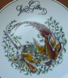 Dinner plates Game Decors de Paris Nature Mortes Les Gibiers