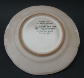 Solimene Vietri piatto Buon Ricordo Alia Castrovillari 1983